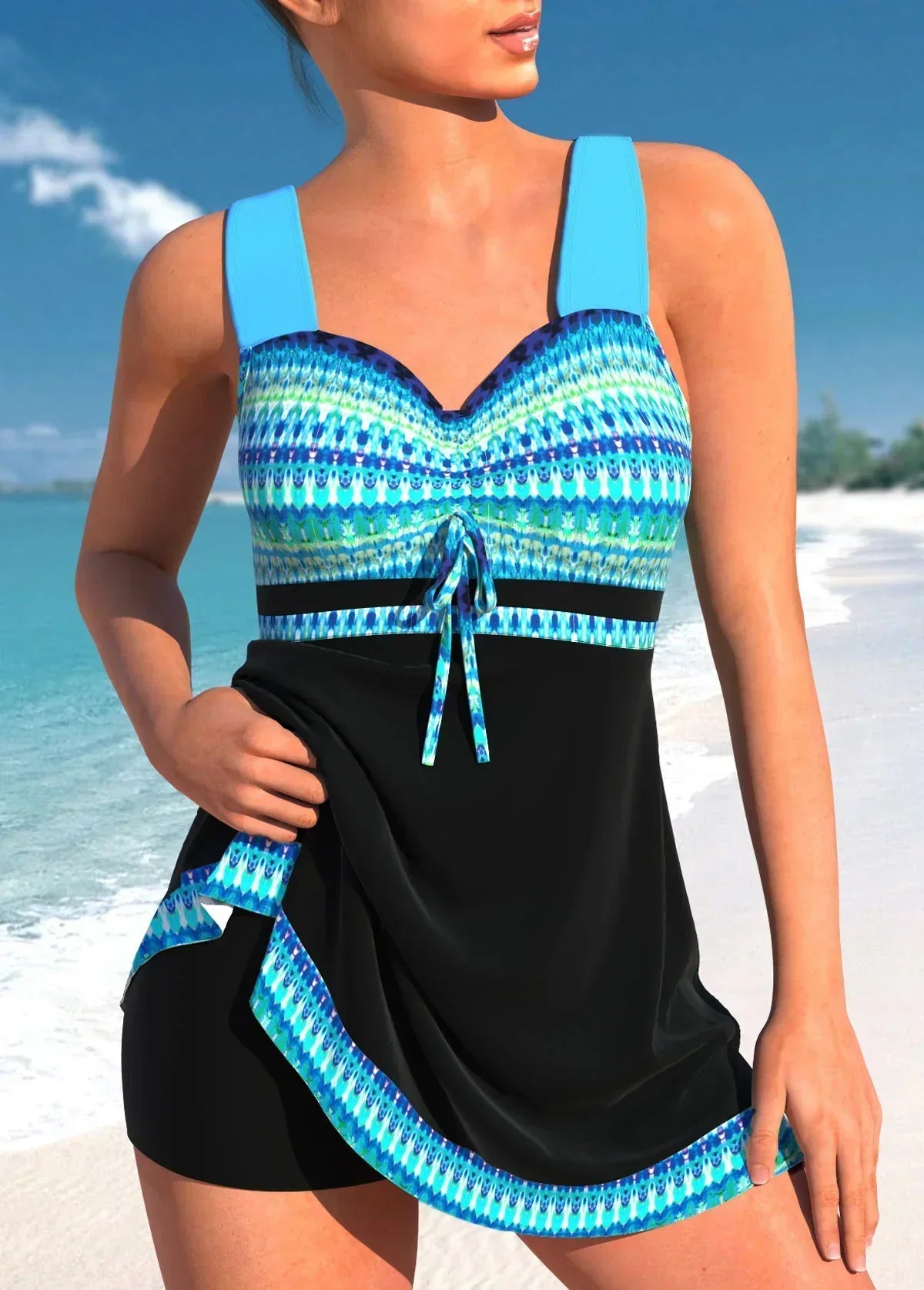 Veronica™ | Sailor-Style One-Piece Swimdress