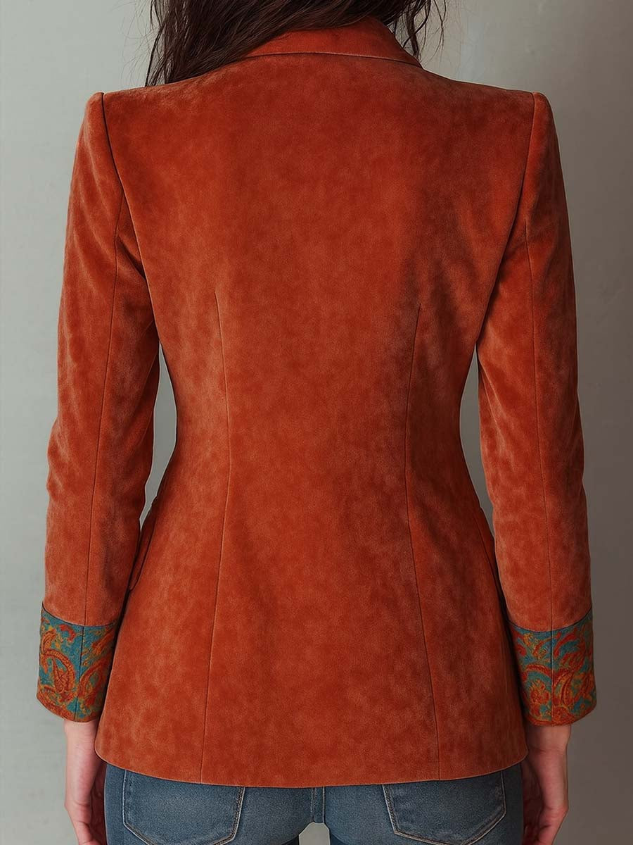 Moxie™ | Retro Colorblock Printed Blazer