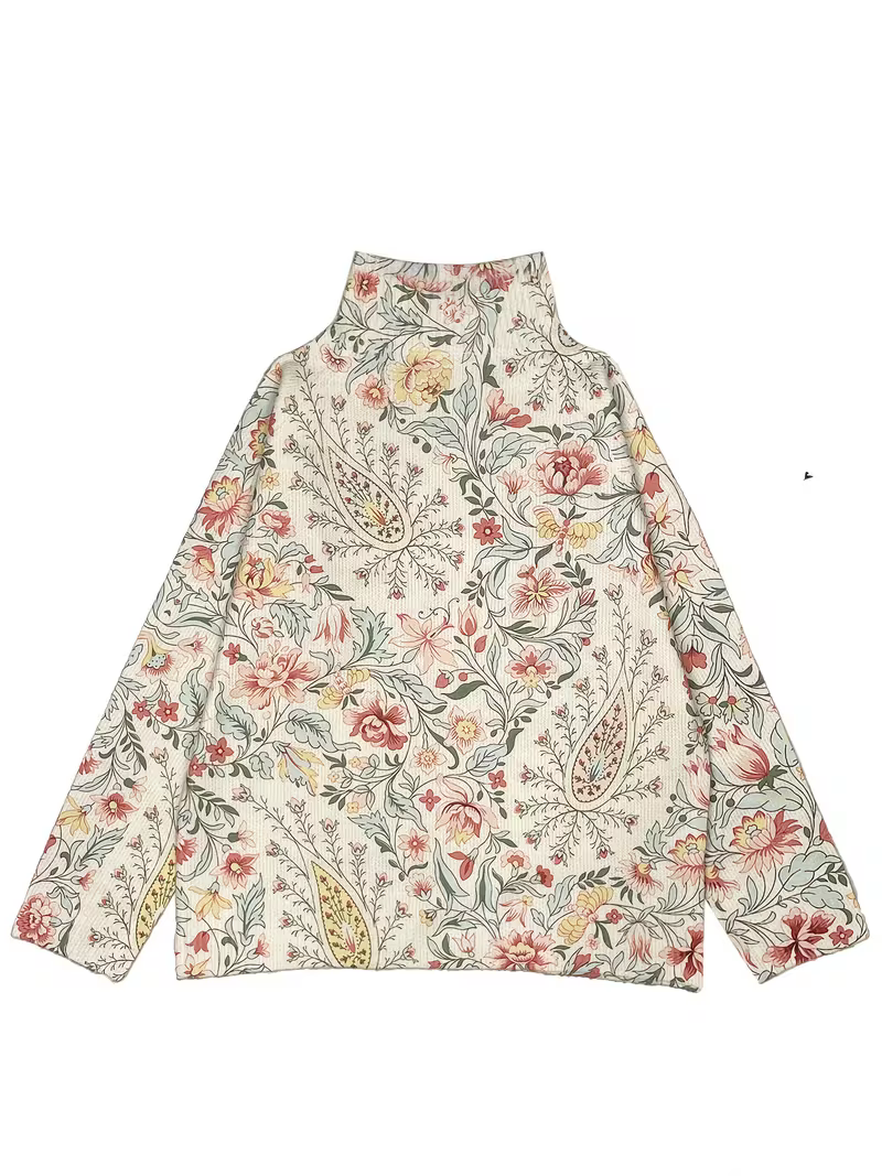 Mirielle™ | Heirloom Floral Turtleneck — 3