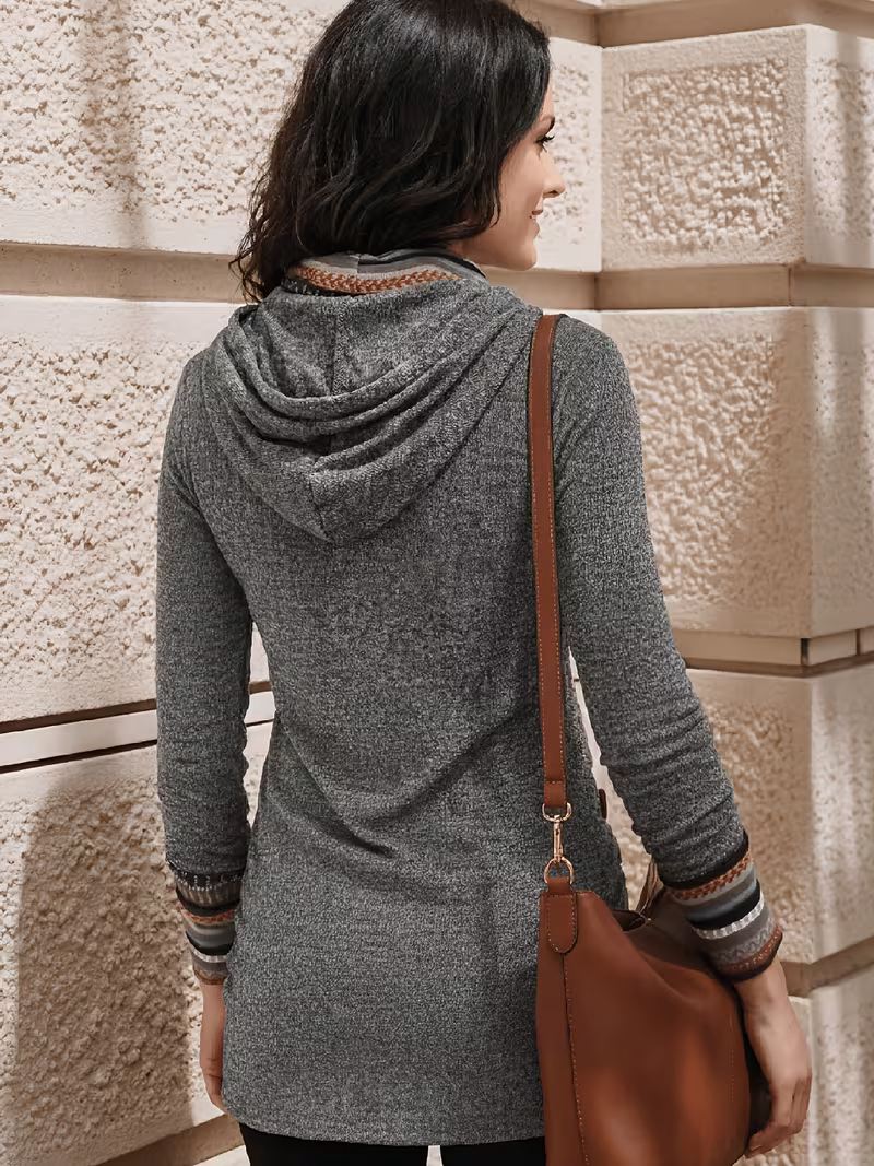 Nolwenn™ | Hooded Button Tunic — 3