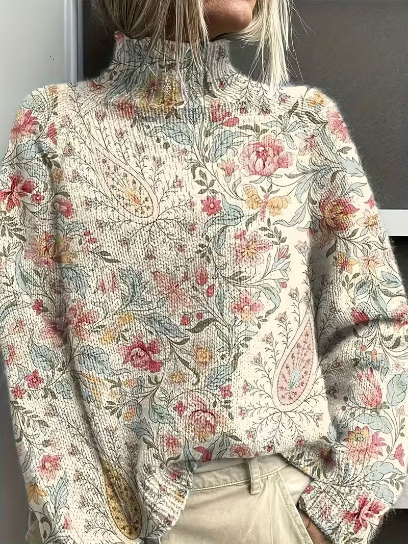 Mirielle™ | Heirloom Floral Turtleneck — 2