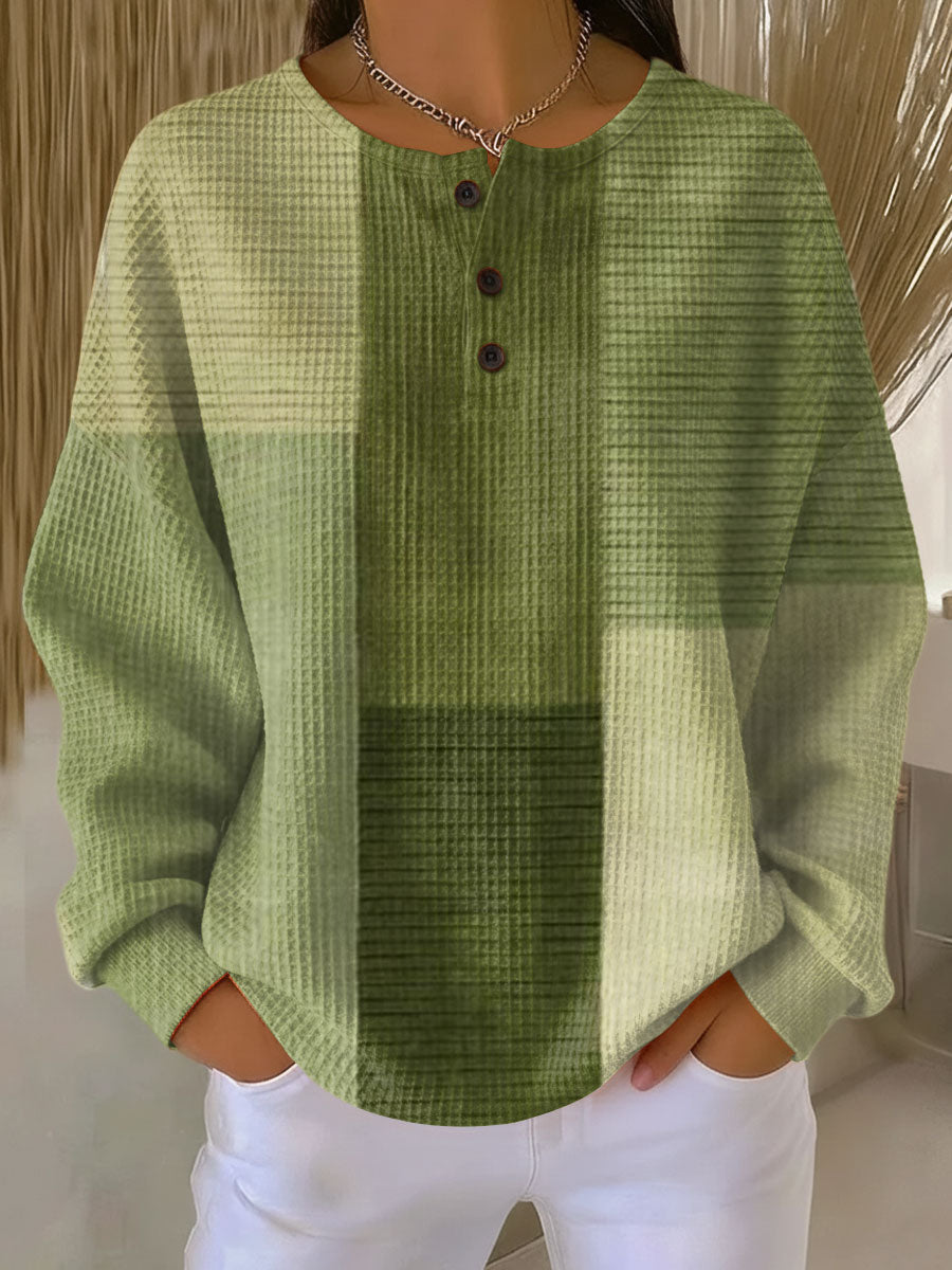 Clementine™ | Soft Henley Sweater Top