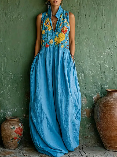 Cordelia™ | Sleeveless V-Neck Sundress