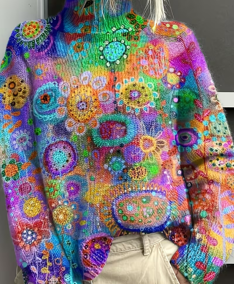 Wisteria™ | Kaleidoscope Bloom Turtleneck — 1