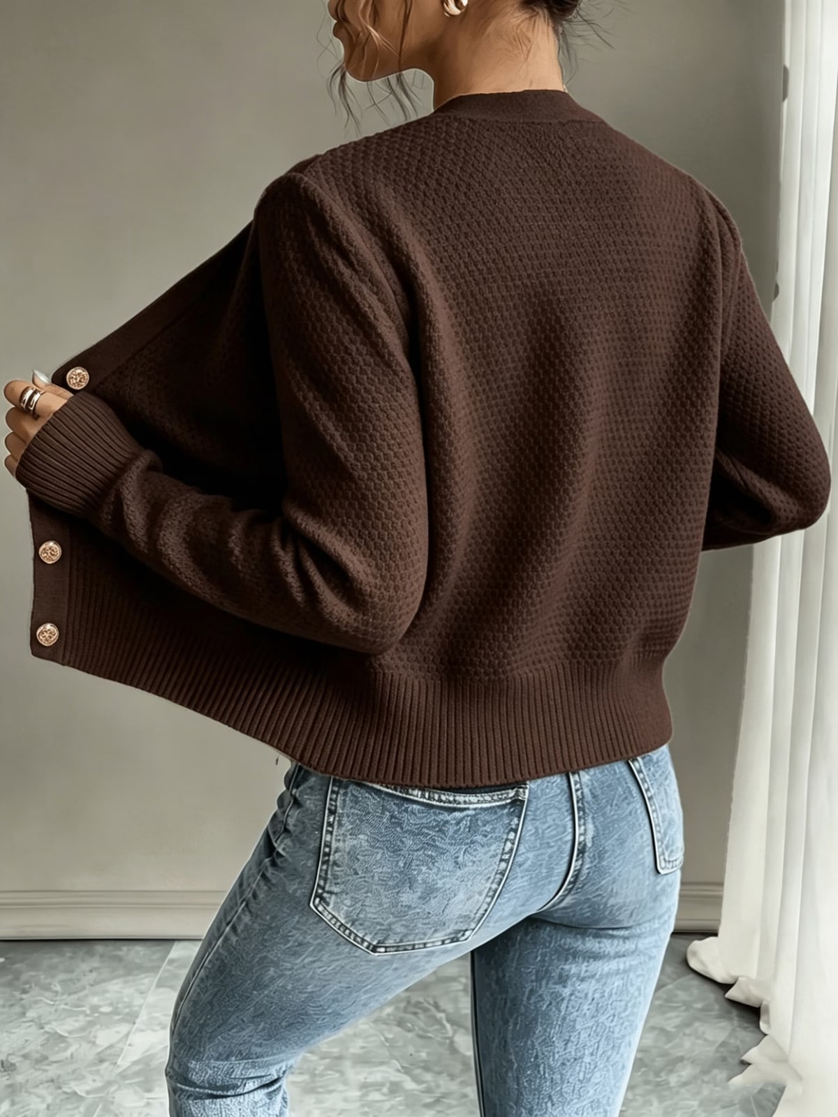 Lennox | Cropped Cable-Knit Cardigan