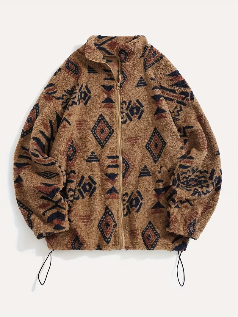 Roanne™ | Camel Aztec Sherpa Bomber — 3