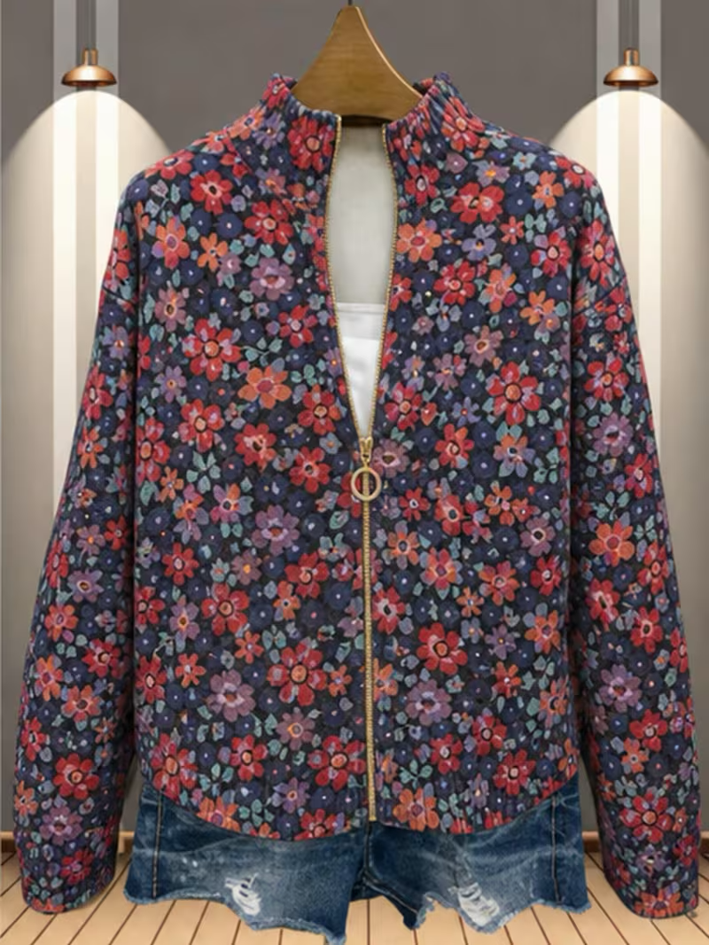 Vireya™ | Ditsy Floral Zip Cardigan — 5