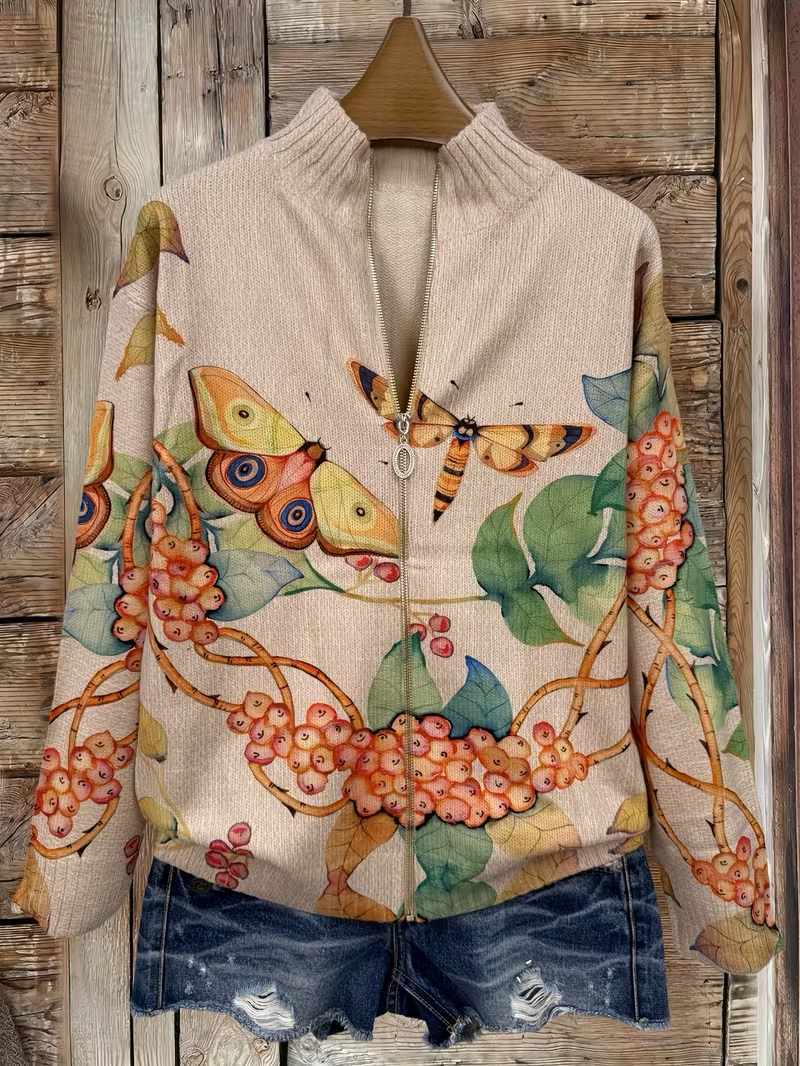 Brontë™ | Butterfly Garden Zip Cardigan — 4