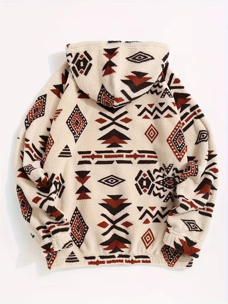 Everly™ | Aztec Plush Hoodie — 3
