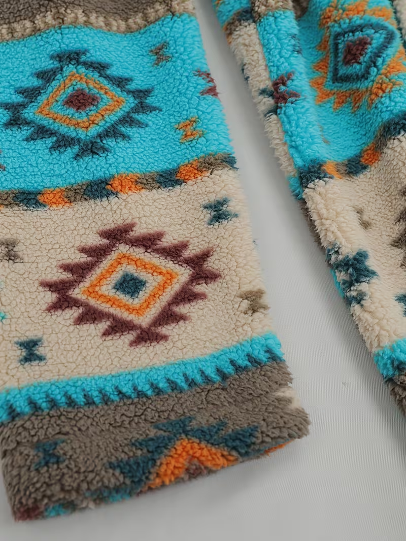 Winterbourne™ | Hooded Aztec Sherpa Coat — 3