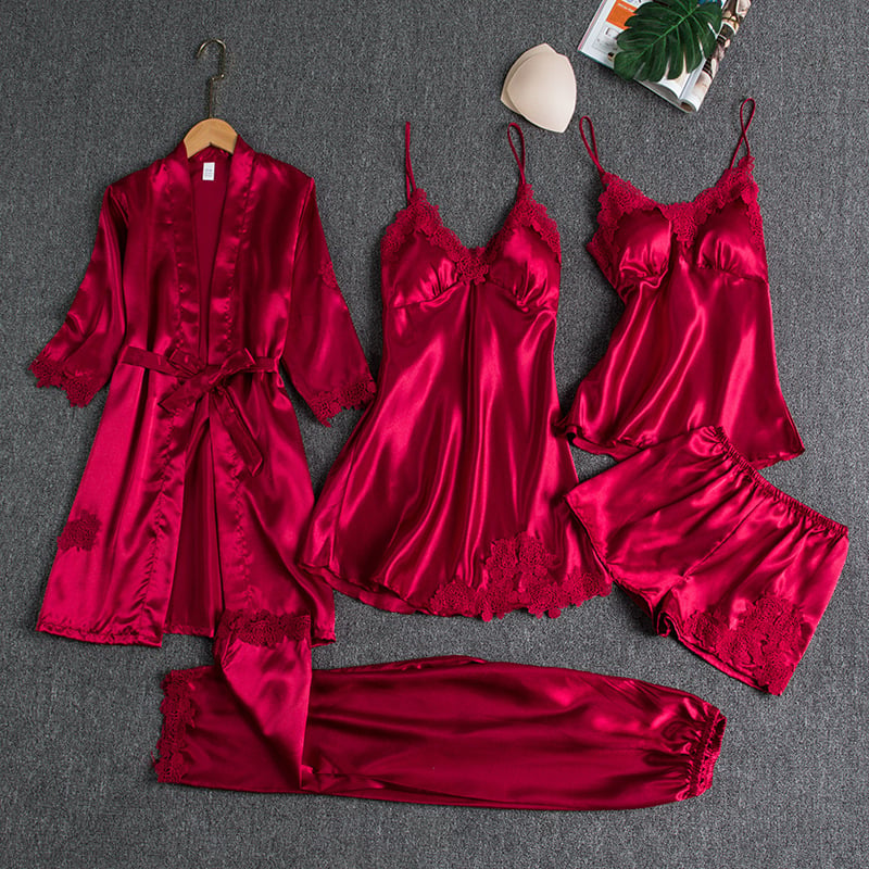 Imogen™ | 5-Piece Lace Nightwear Set