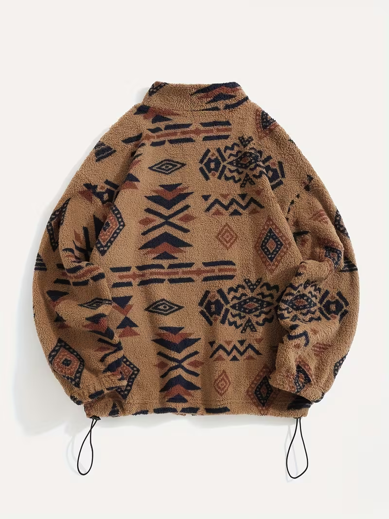 Roanne™ | Camel Aztec Sherpa Bomber — 4