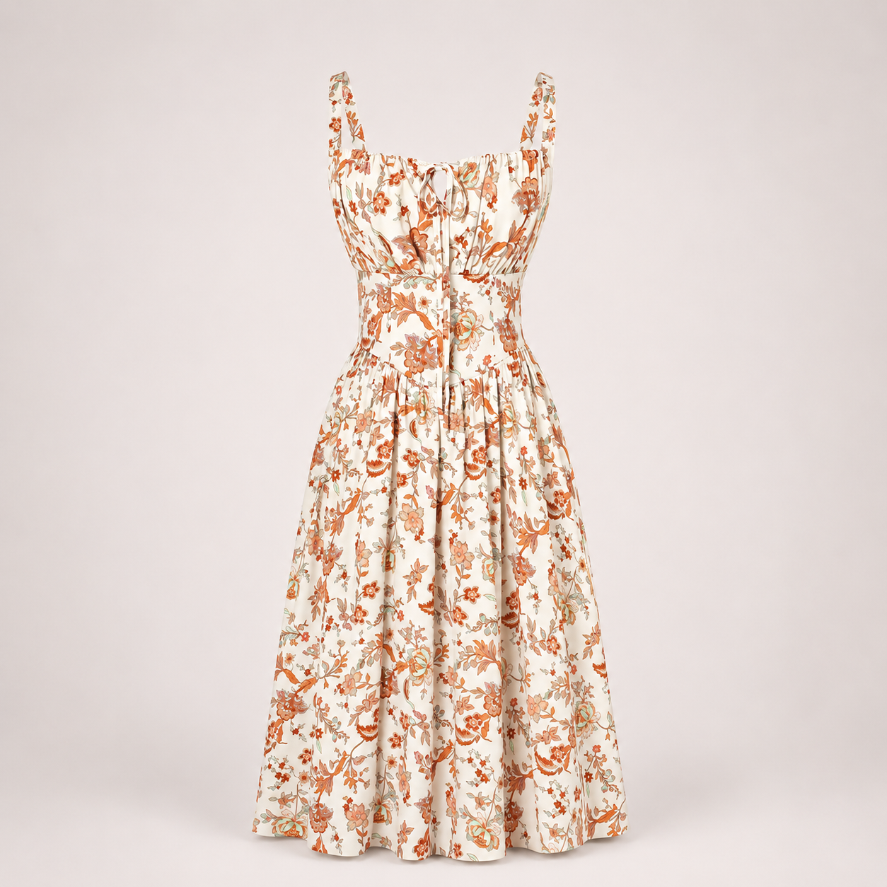 Scarlett | Milkmaid Floral Midi Dress