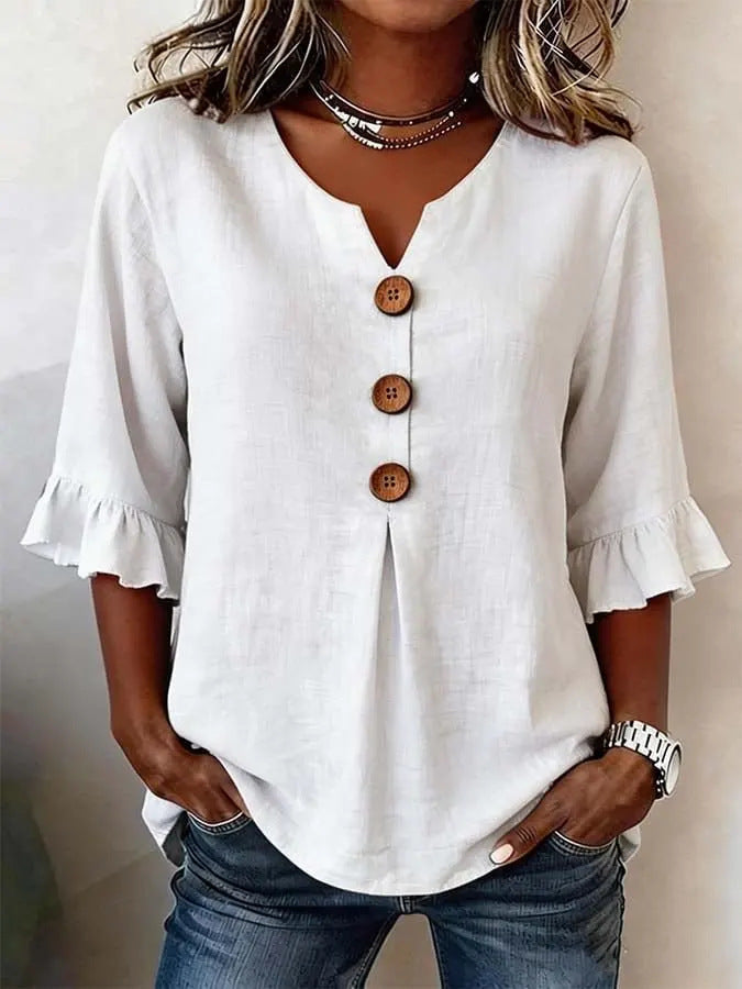 Josephine™ | Ruffle-Sleeve Blouse