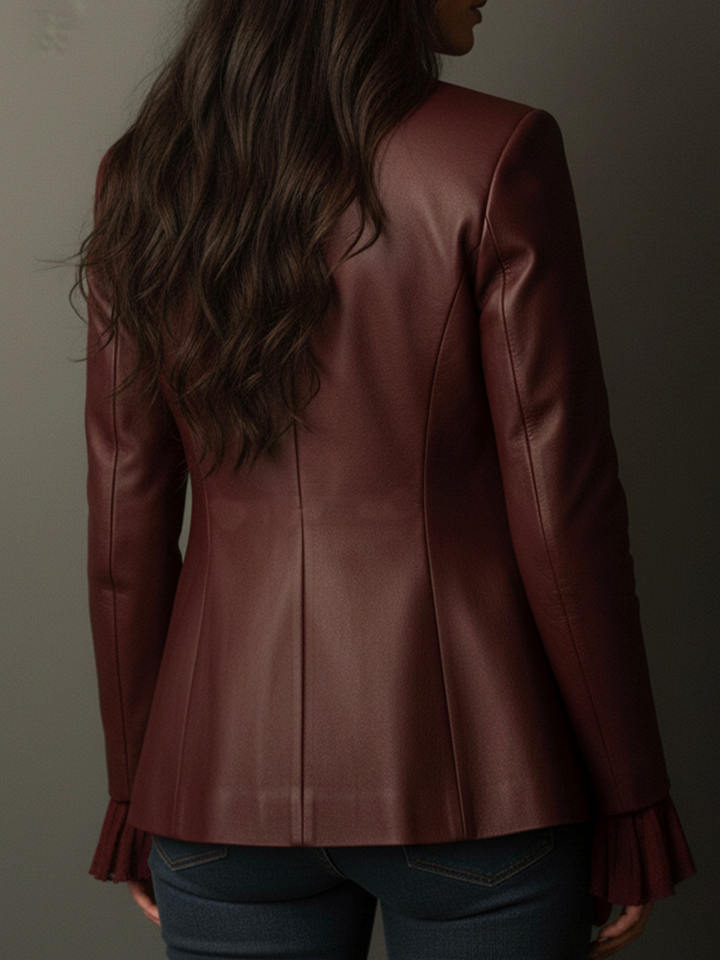 Evadette™ | Vintage Burgundy Blazer