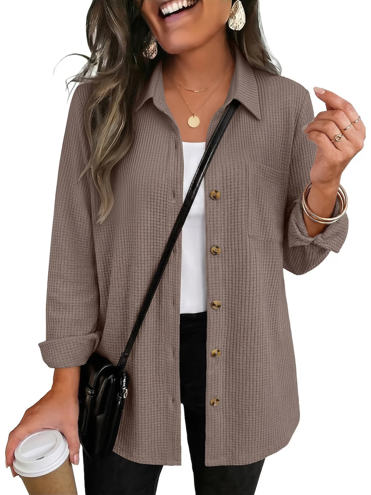 Gale | Waffle Shacket