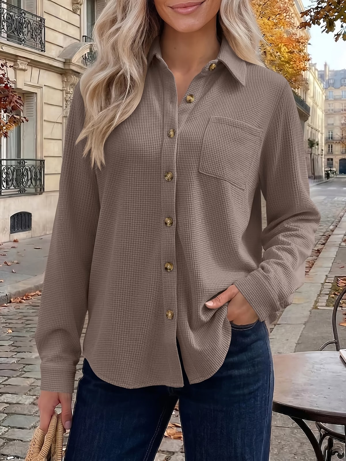 Gale | Waffle Shacket