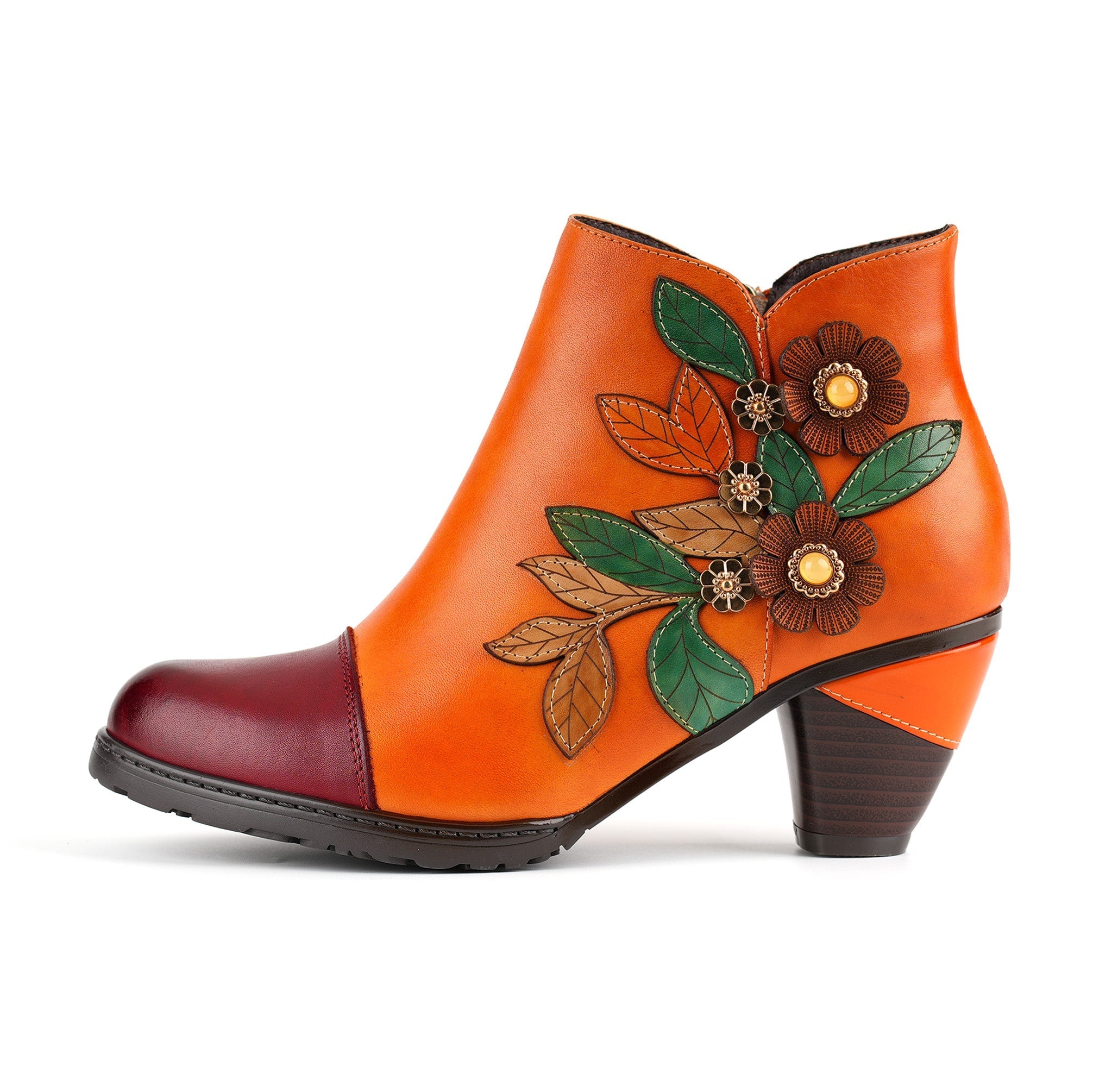 Bellantyne™ | Retro Boho Floral Charm Ankle Boots