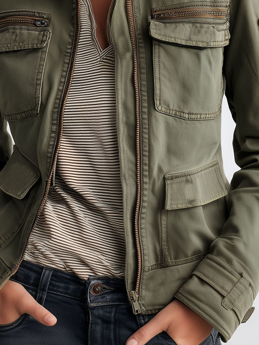Portia™ | Utility Pocket Cargo Jacket