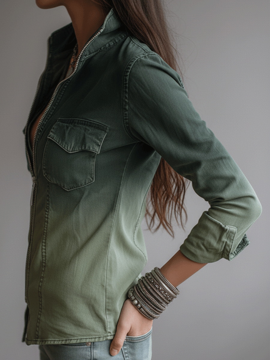 Bardana™ | Gradient Zip-Up Jacket