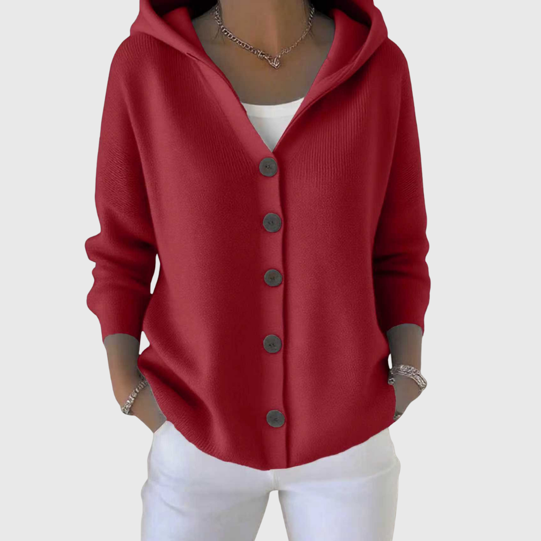Sabrina™ | Hooded Button-Down Cardigan