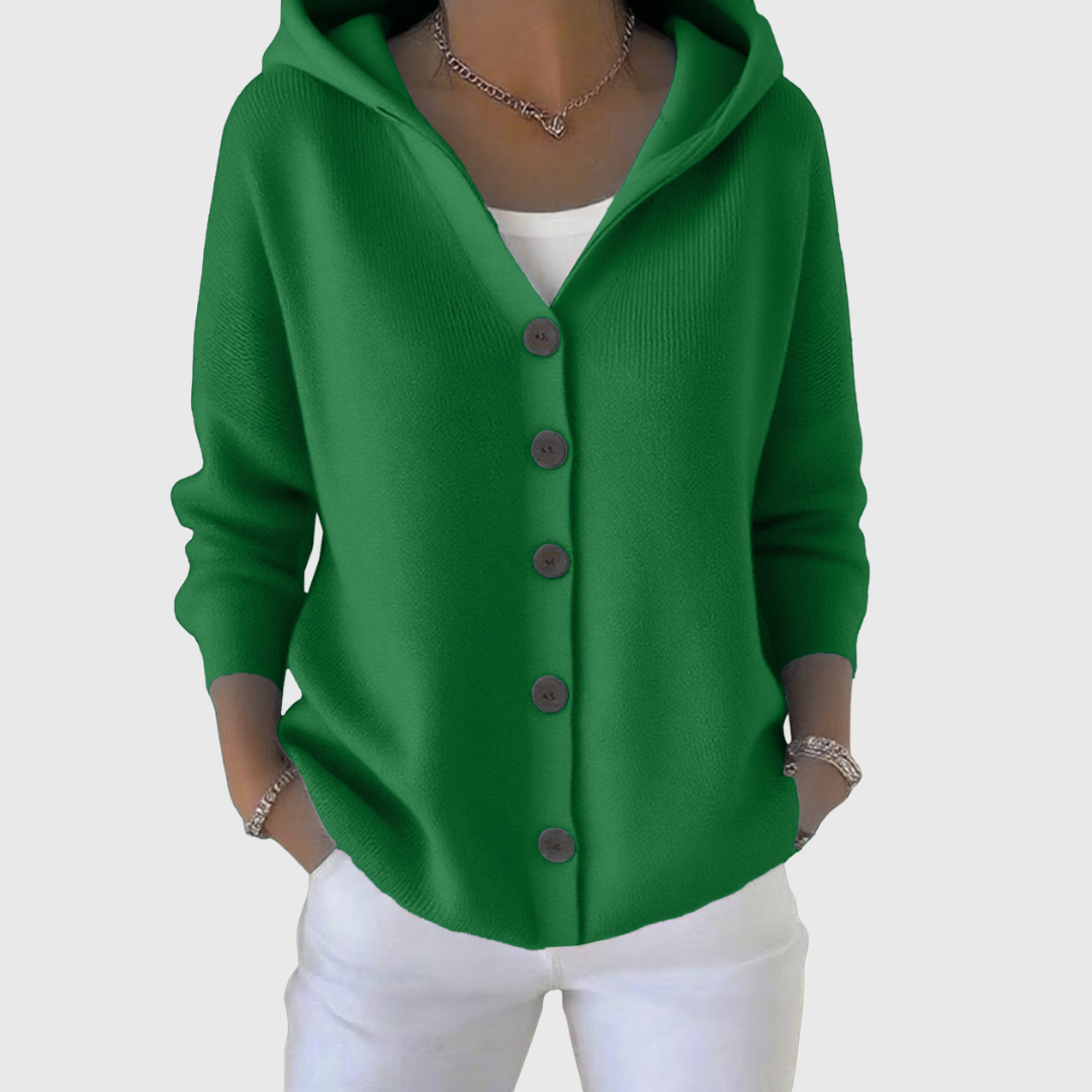 Sabrina™ | Hooded Button-Down Cardigan