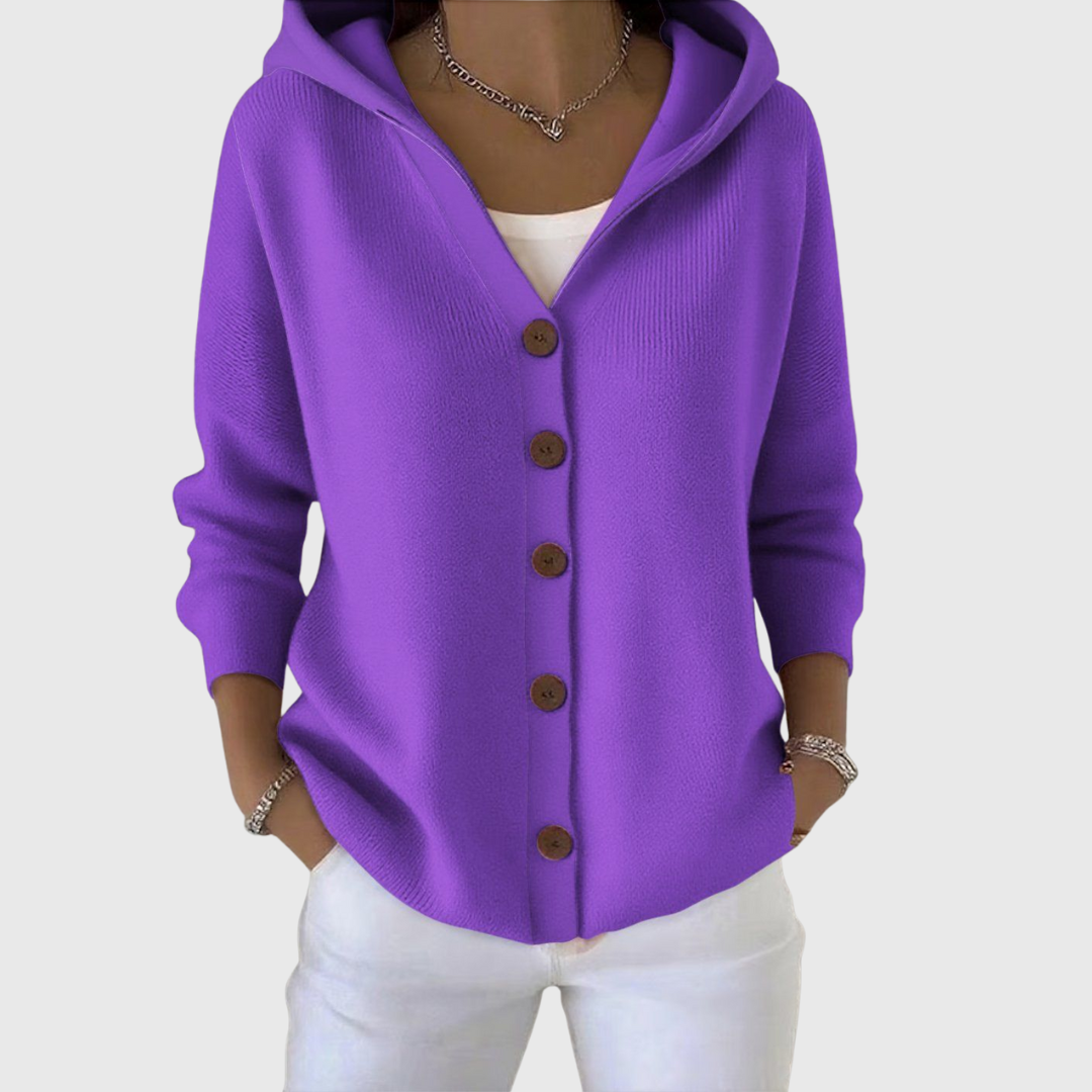 Sabrina™ | Hooded Button-Down Cardigan
