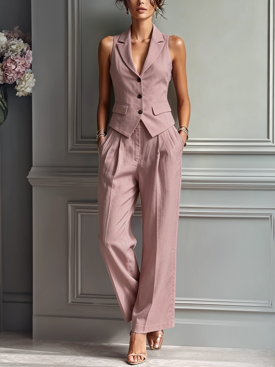 Jemelle™ | Vest Pant Set