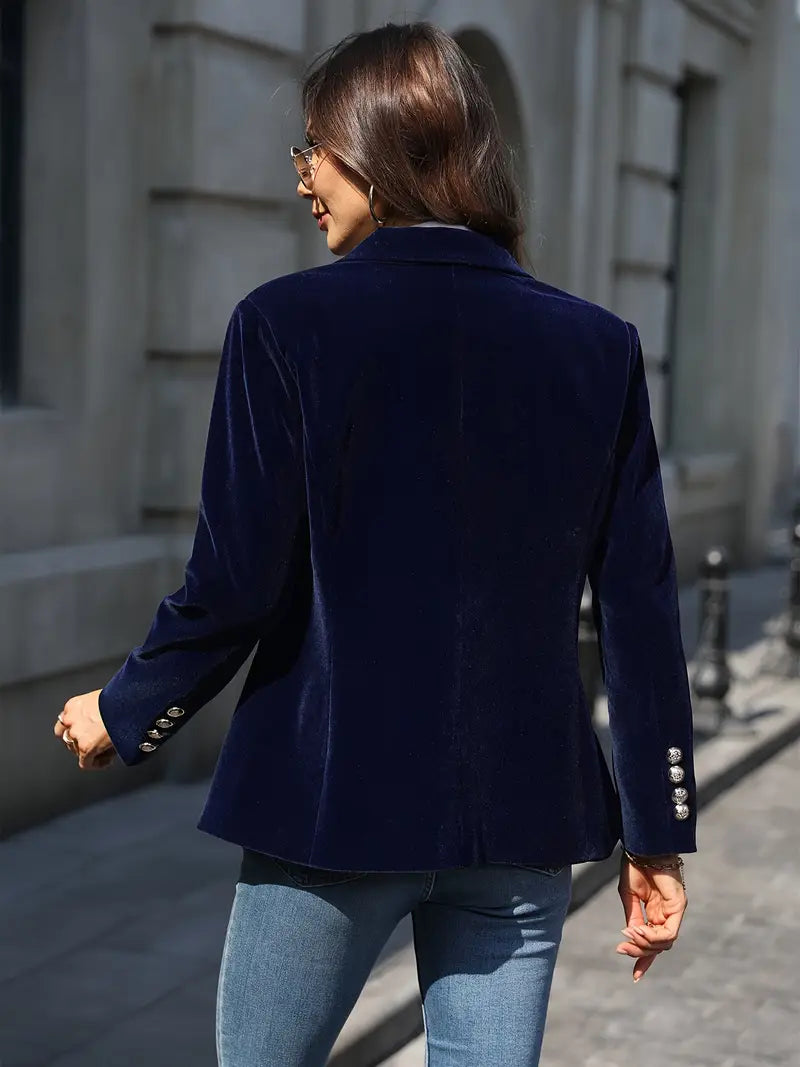 Women's Luxurious Velvet Blazer
