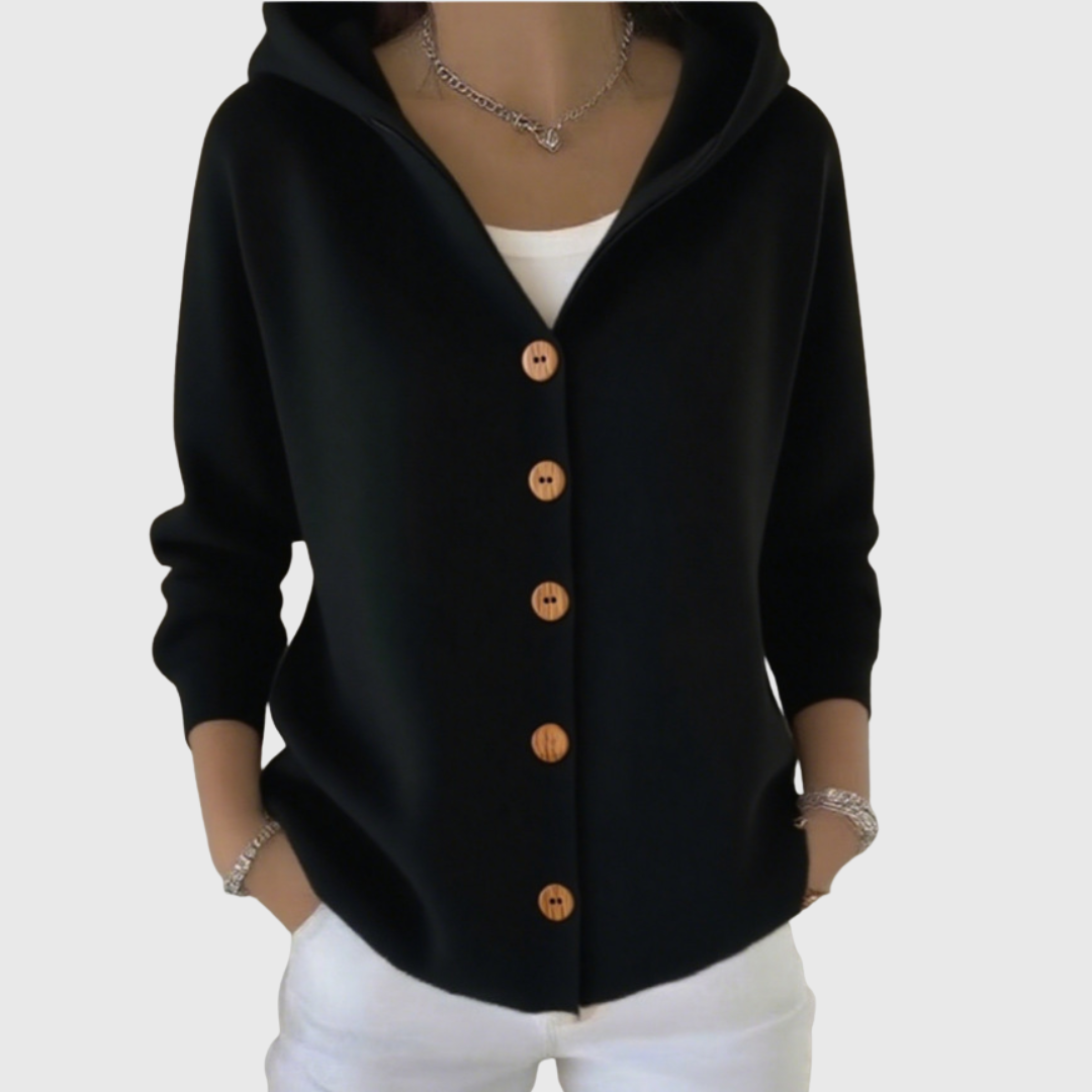 Sabrina™ | Hooded Button-Down Cardigan