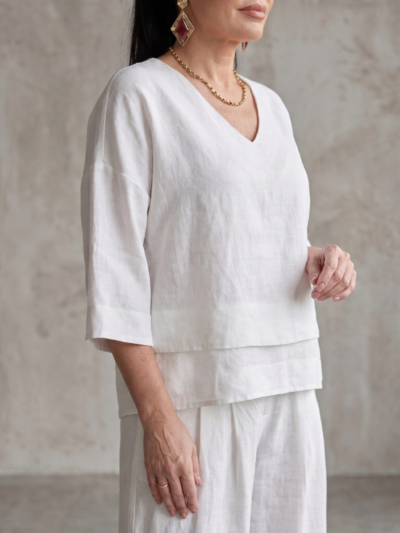 Greta™ | Layered Top Wide Leg Set