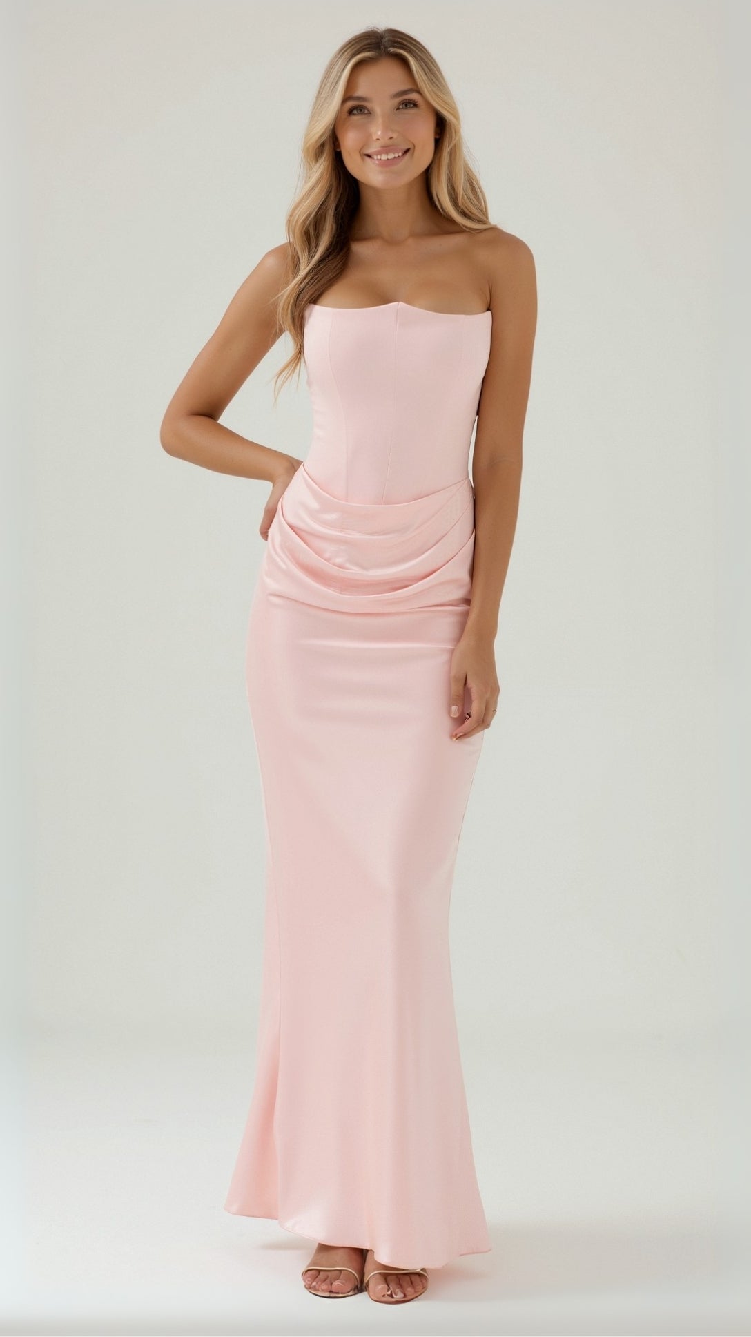 Women’s Wedding Guest Column Maxi Dress