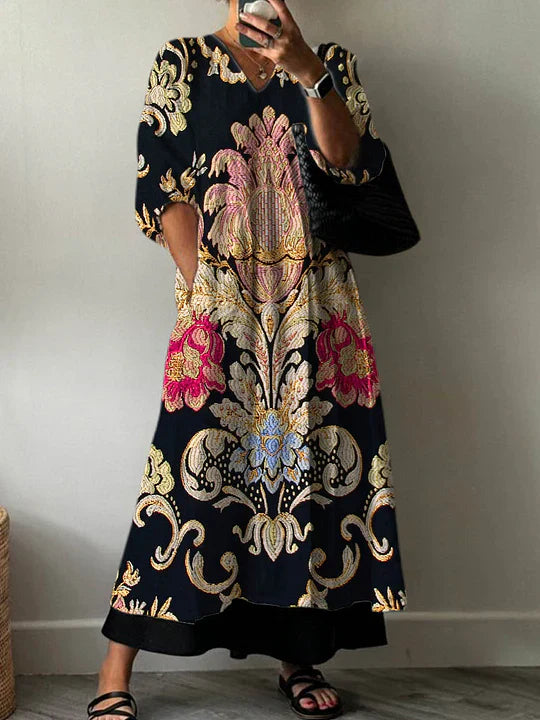 Romaine™ | Elegant Printed Dress