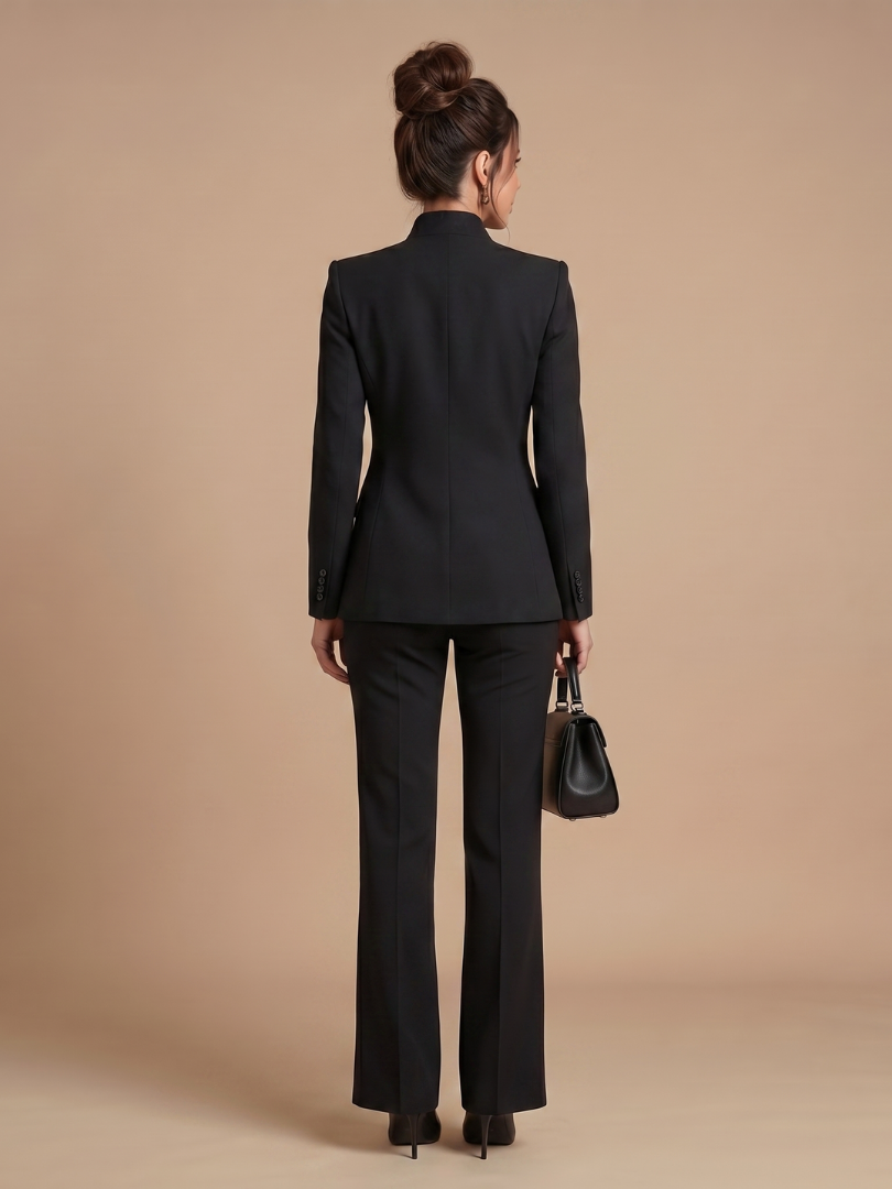 Karen | Women's Structured Stand Collar Tailored Suit
