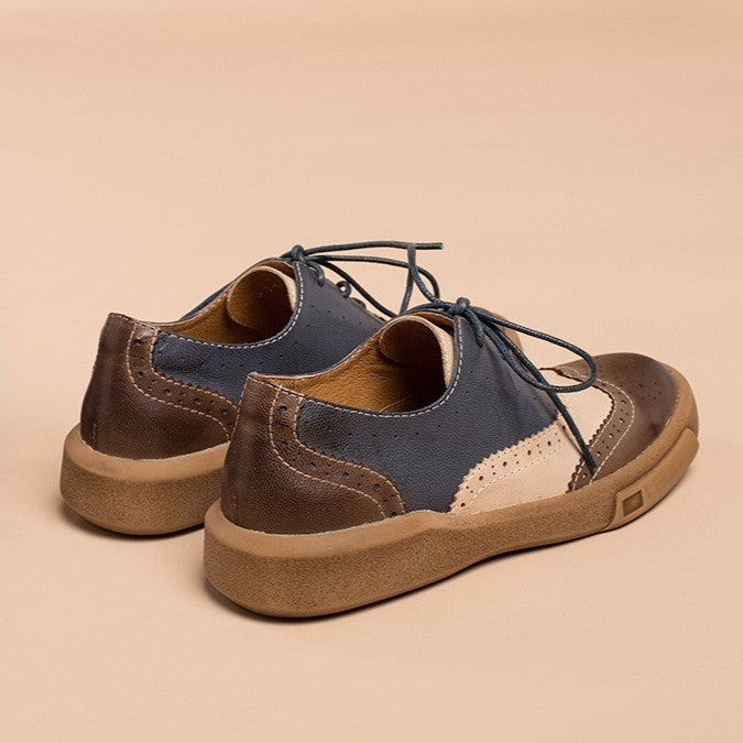 Women's Brogue Leather Oxfords