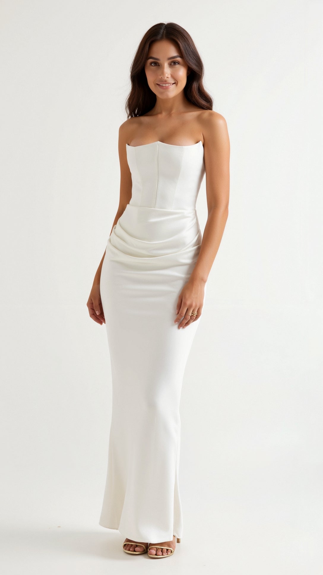 Women’s Wedding Guest Column Maxi Dress