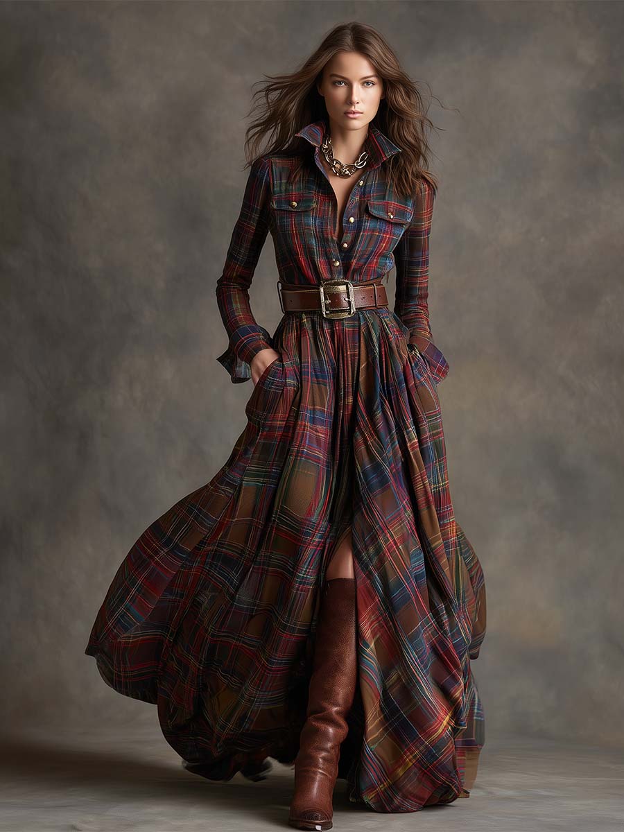 Delphine™ | Classic Elegant Shirt Dress