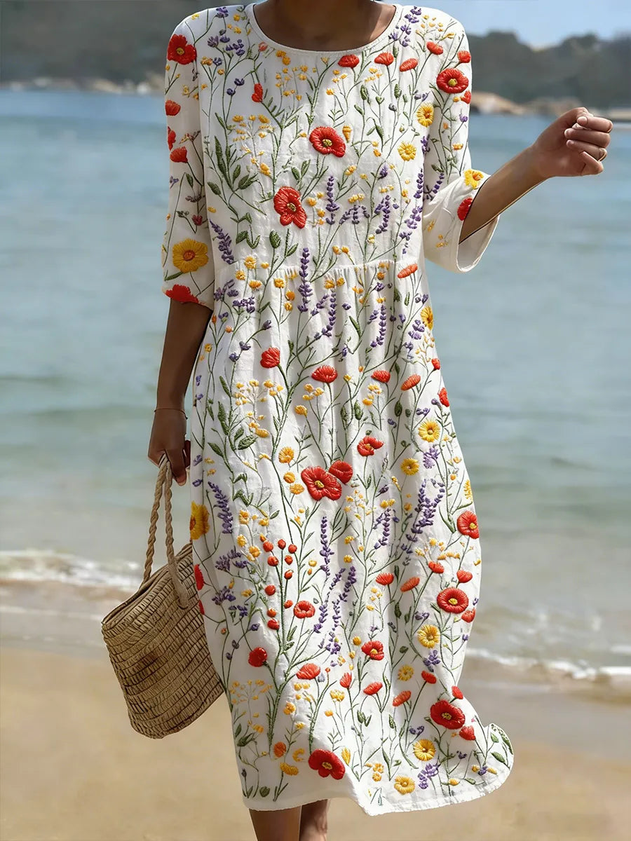 Nolette™ | Casual Floral Print Dress