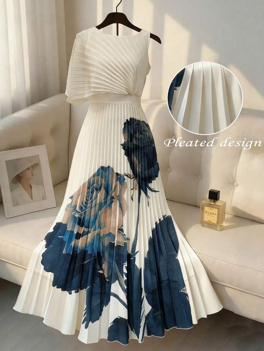 Celeste™ | Pleated Midi Dress