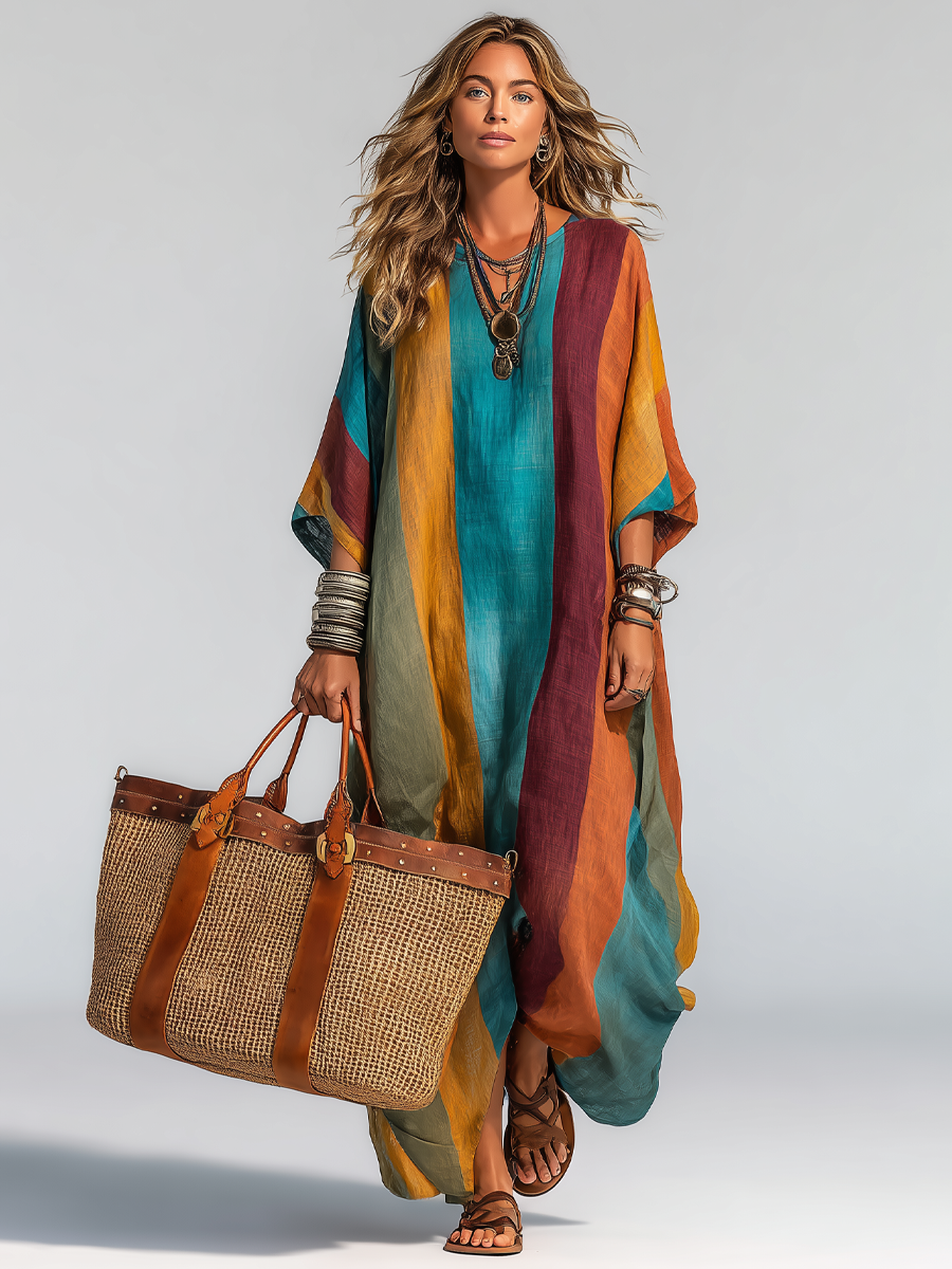 Jovara™ | Contrast Maxi Dress