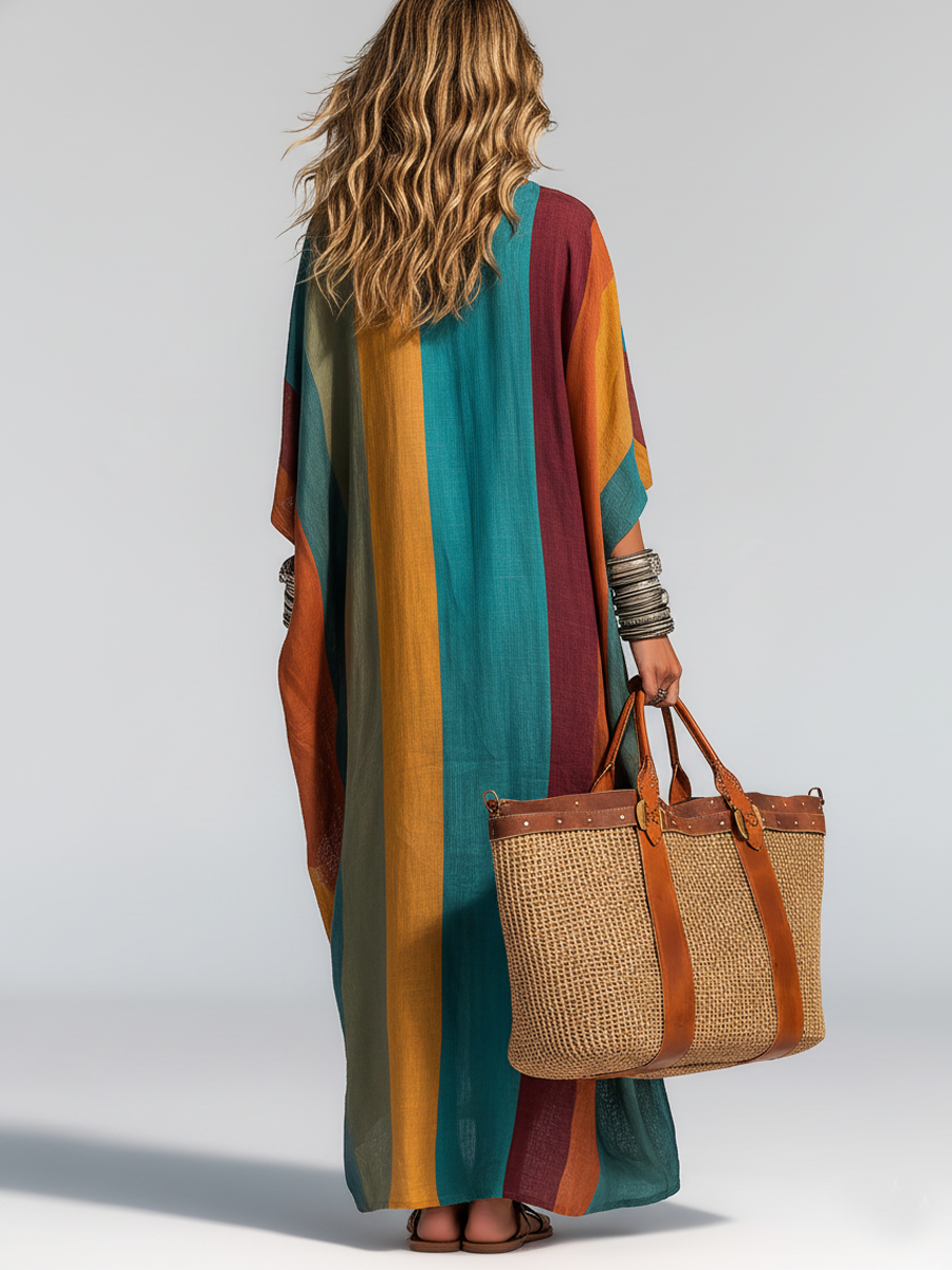 Jovara™ | Contrast Maxi Dress