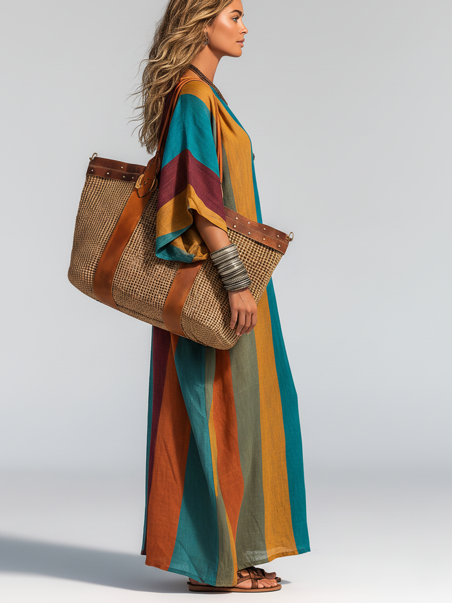 Jovara™ | Contrast Maxi Dress