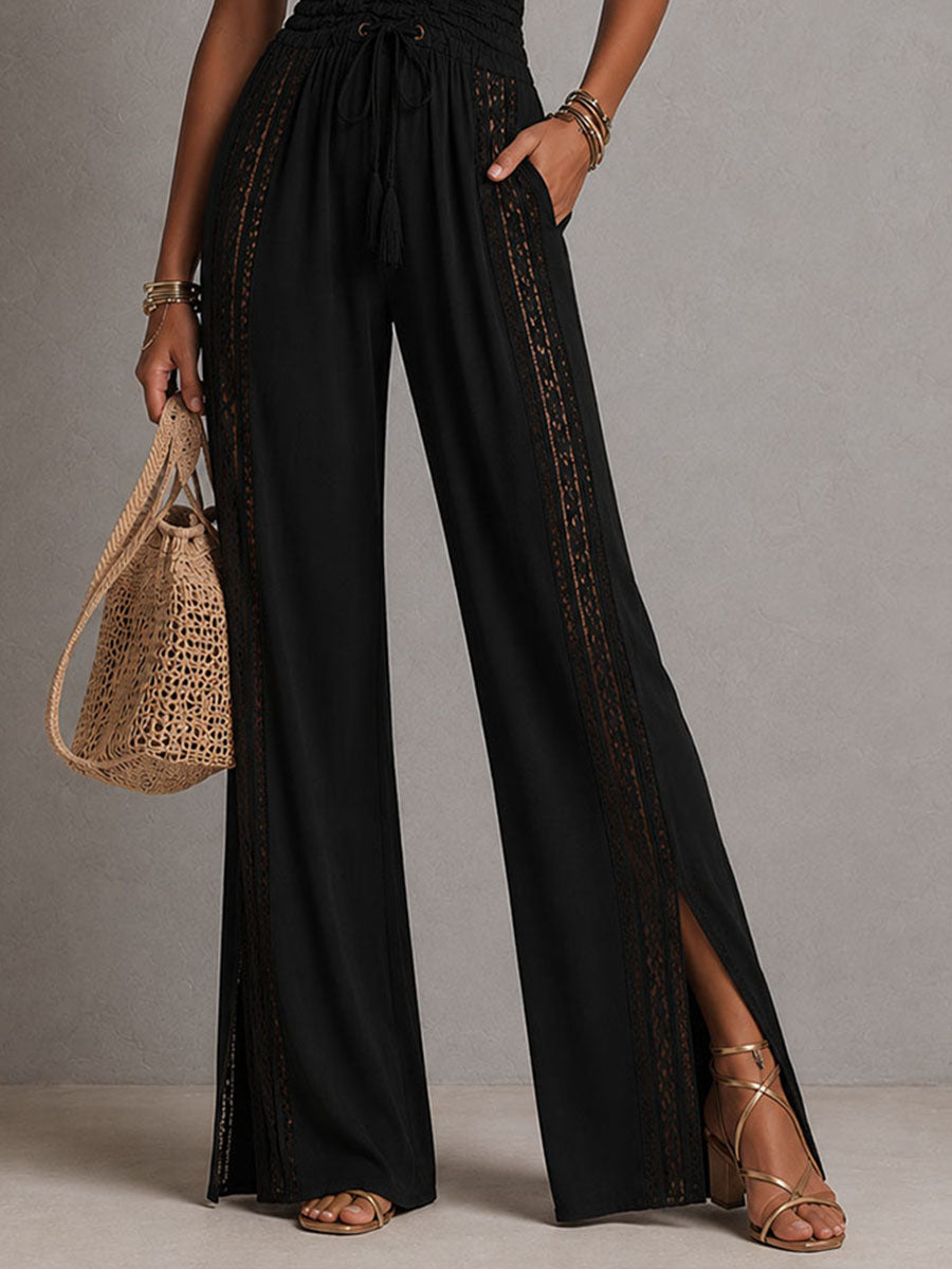 Pascale™ | Boho Lace Wide-Leg Jumpsuit