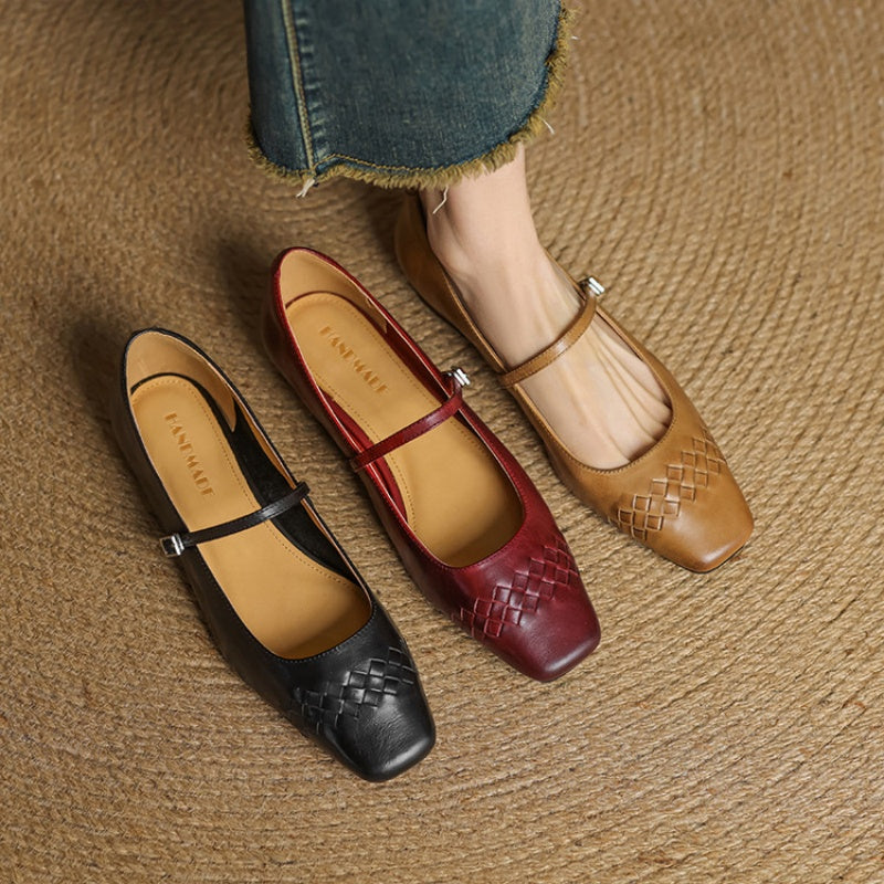 Avonrose™ | Square-Toe Mary Jane Flat