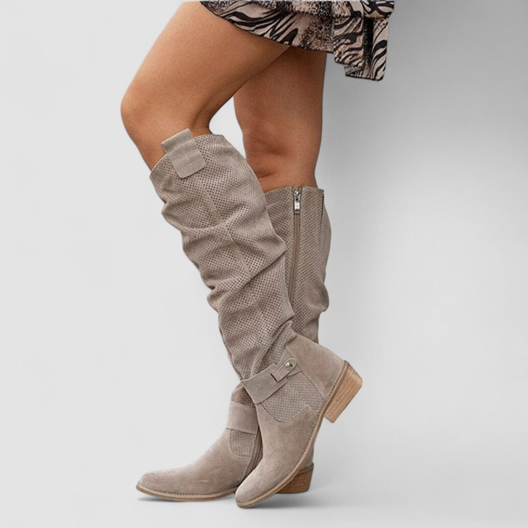 Delaney™ | Slouch Western Knee Boots