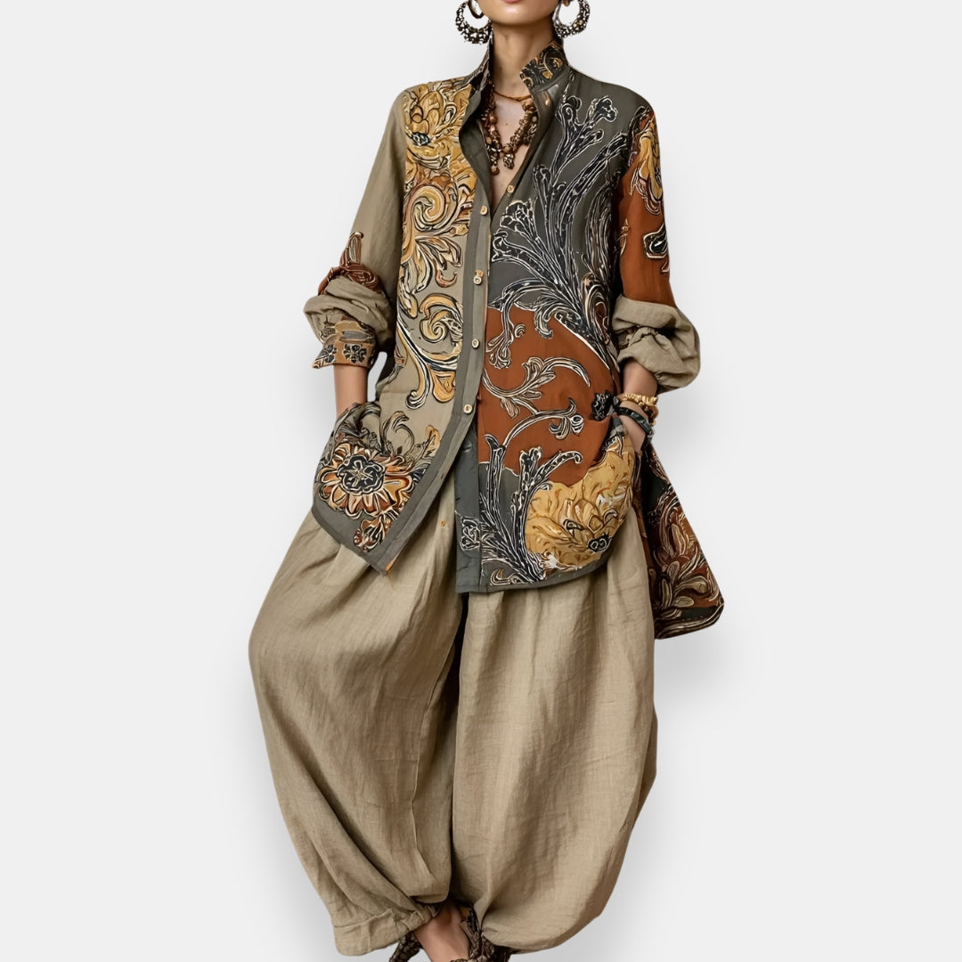 Hyacinth™ | Printed Shirt Set