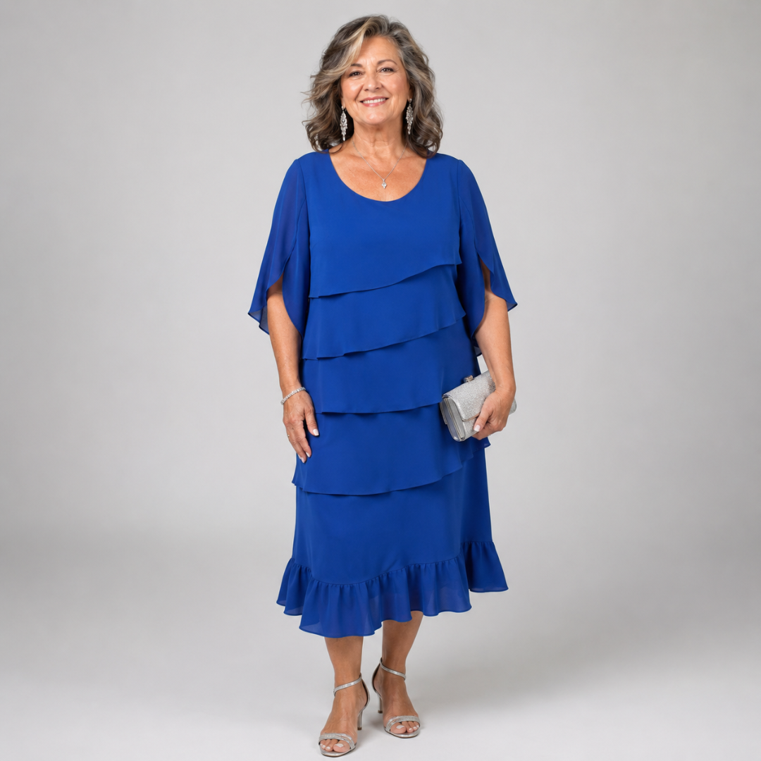 Beatrice™ | Tiered Ruffle Midi Dress