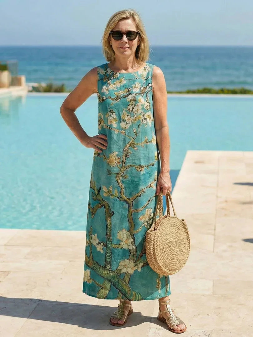 Amorelle™ | Relaxed Sleeveless Midi Dress