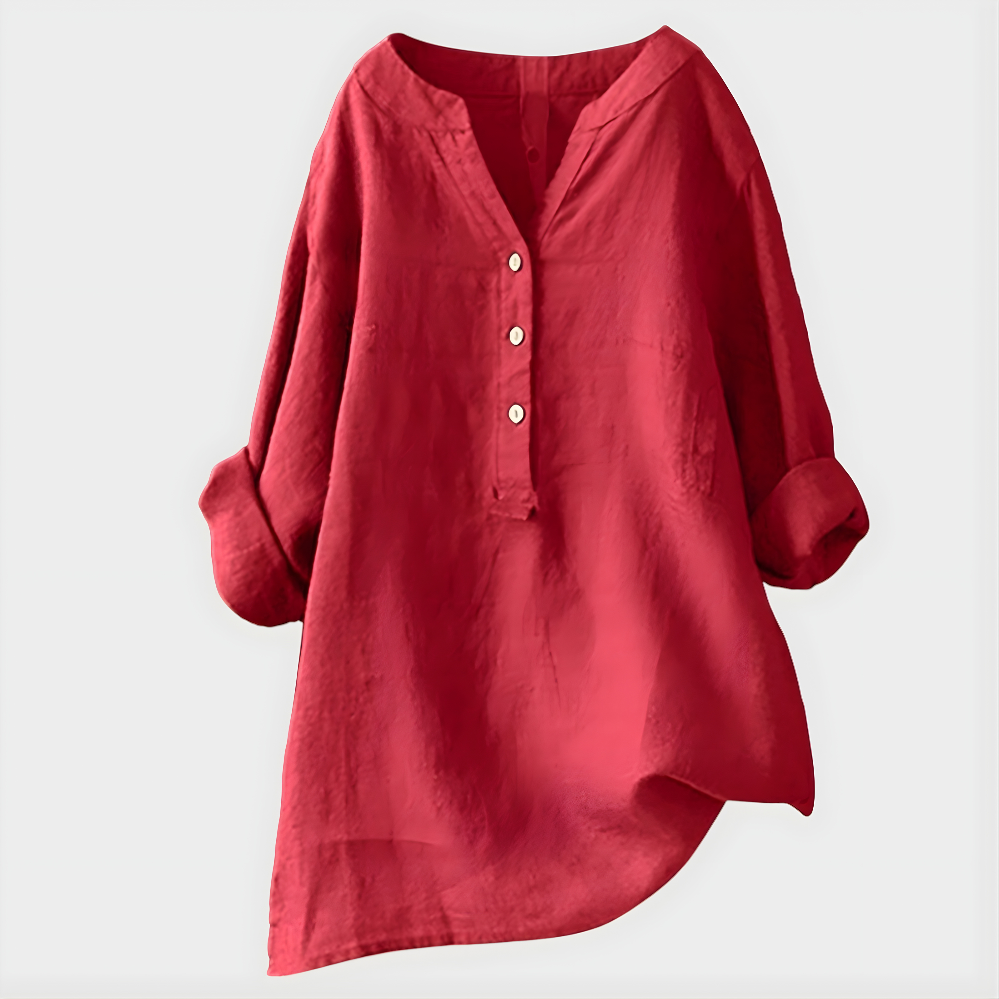 Orindelle™ | Elegant V-Neck Blouse