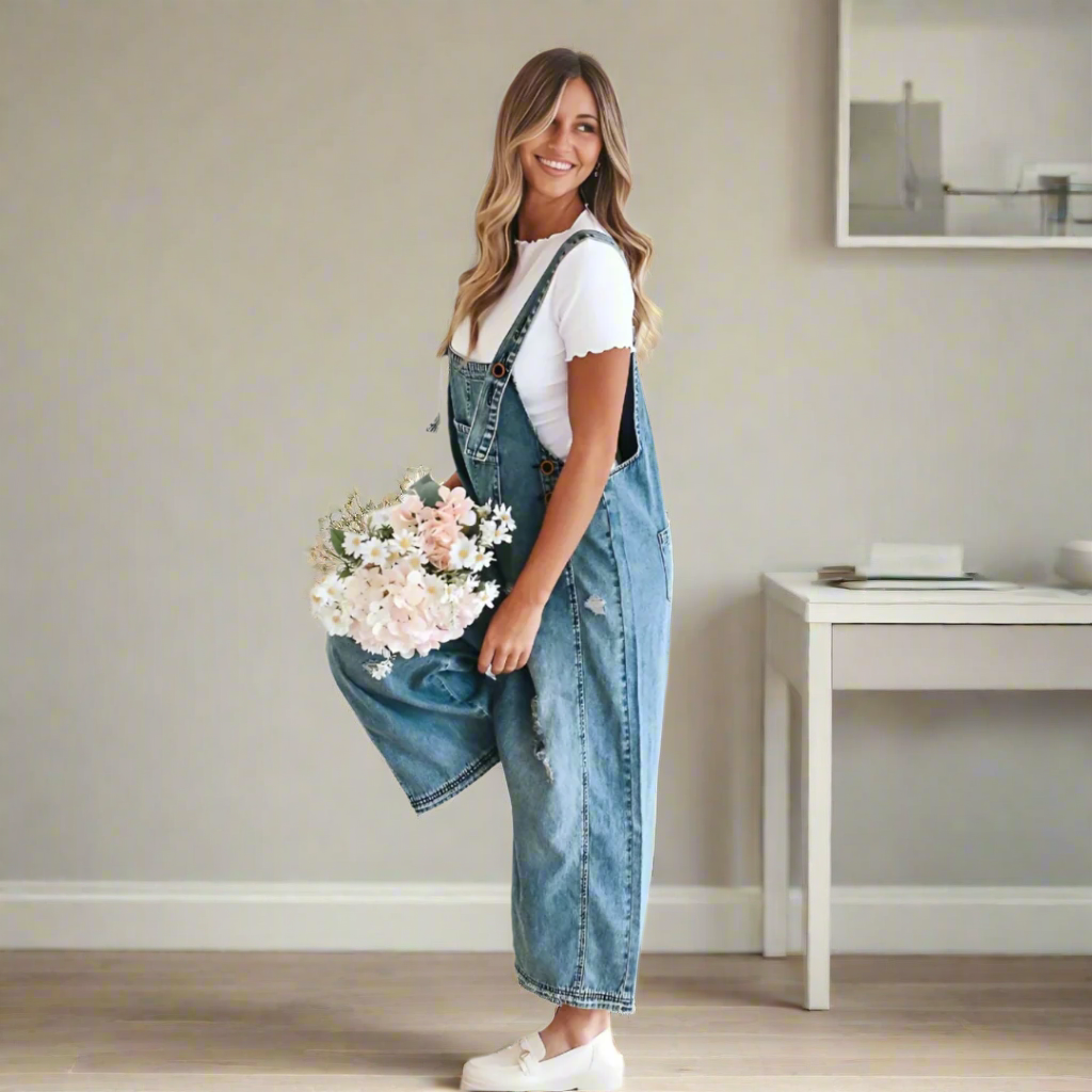 Carmelita | Vintage Wash Adjustable Jumpsuit